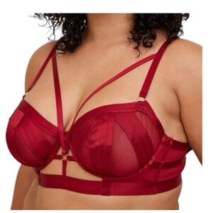 Torrid Curve Size 2 Strappy Red Hot Bra Bralette